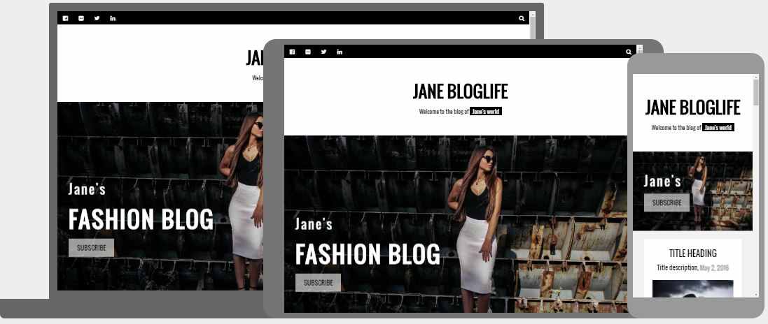 Modèle de Blog de Mode